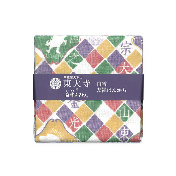 [白雪ふきん] 京友禪染手帕 / 東大寺限定